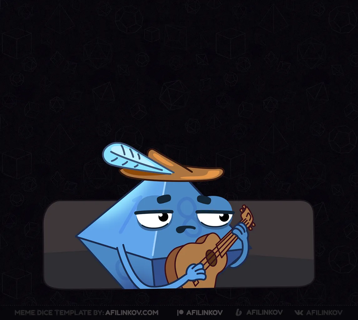 d8, bard, sad, lute, depressed musician, emotional bard, dnd meme