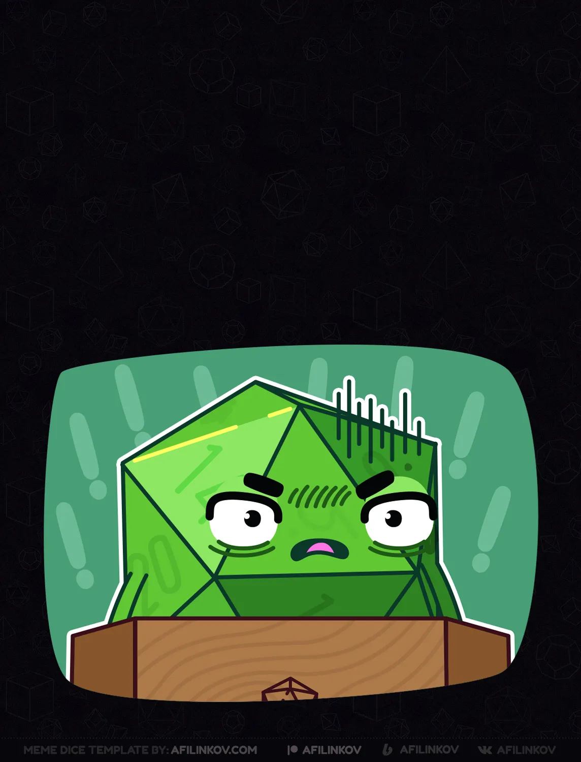 d20, dungeon master, surprised, scared, screen, shocked DM, unexpected outcome, dnd meme