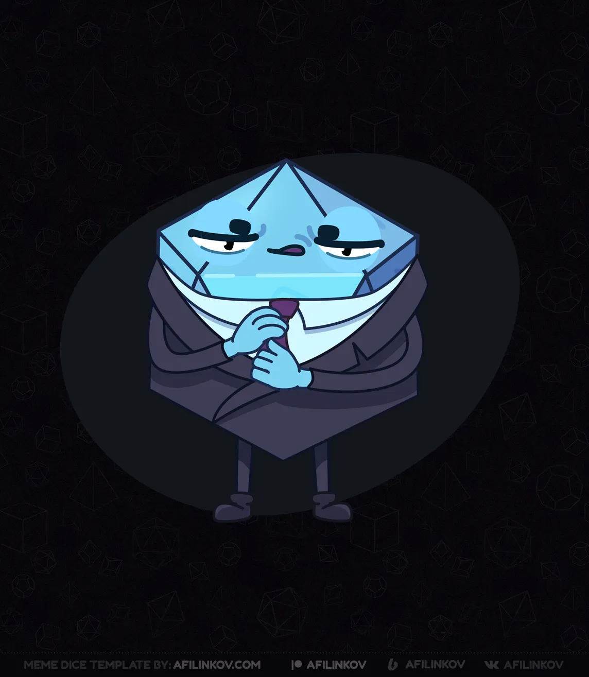 d20, we're not the same, Giancarlo Esposito, poker face, disdain, superiority, comparison, dnd meme